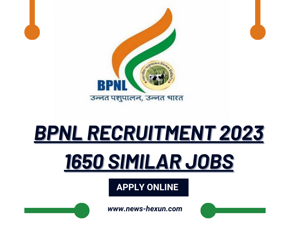 BPNL Recruitment 2023: 1650 Similar Jobs, Apply Online